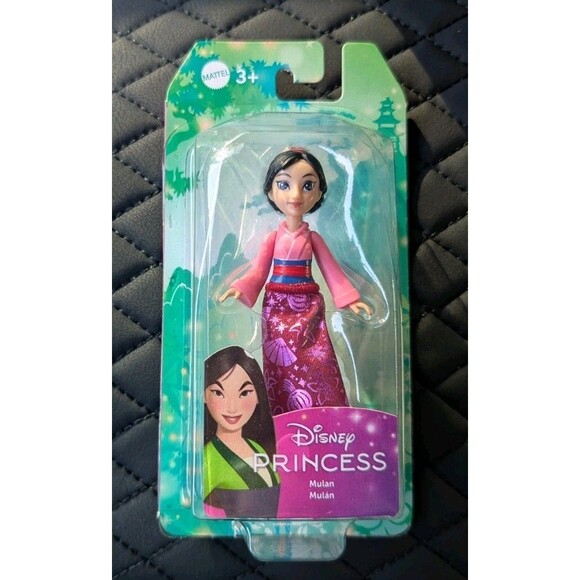 Mulan Disney Mattel Princess Small 3.5" Doll Pink Outfit New In Packaging - Picture 1 of 2